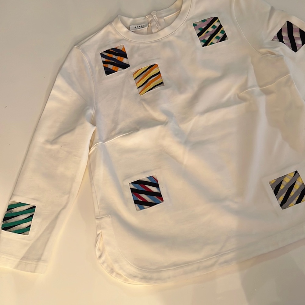 AKRIS Punto - White/multicolor Sweater